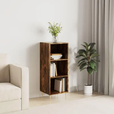 Image de vidaXL Sideboard chêne fumé 34,5x32,5x90 cm bois composite