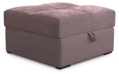 Obrázek produktu pro Růžový taburet ZENOVA s úložným prostorem 65x65