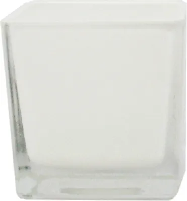 Immagine prodotto di Cubo di vetro per fioriera - 8x8x8cm bianco