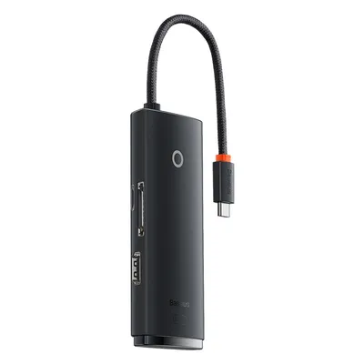 Zdjęcie produktu dla Baseus WKQX050001, USB Type-C, HDMI, USB 3.2 Gen 1 (3.1 Gen 1) Type-A, USB Type-C, MicroSD (TransFlash), SD, 5000 Mbit/s, 2160p, Czarny