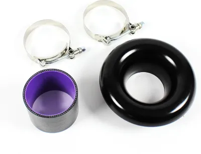 Produktbild von Ansaugtrichter SET 76mm Alu Short Ram Ansaugung für Turbolader Bremsenbelüftung