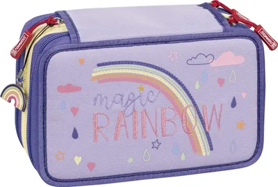 Produktbild von Brunnen Federmäppchen 3fach Magic Rainbow