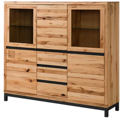 Produktbild von MASSIVMOEBEL24 Highboard Kernbuche 166x40x148 natur geölt VILLANDERS #107