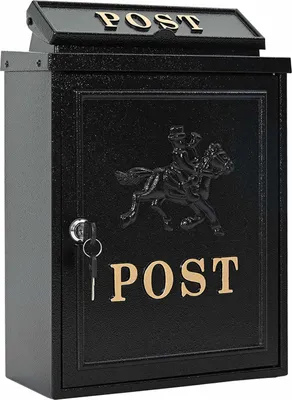 Immagine prodotto di Cassetta Postale da Muro con archiviazione Nero 29 x 13 x 41 cm