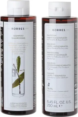 Zdjęcie produktu dla Korres Haircare Laurel, 250 ml, 250 g, Szampon, Profesjonalny, Unisex, Włosy zniszczone
