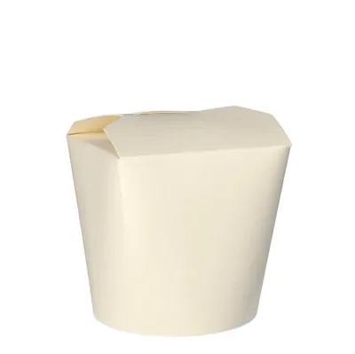 Produktbild von 500 Papstar Pastaboxen, Pappe pure 750 ml 10 cm x 10 cm x 8,5 cm weiss 85689