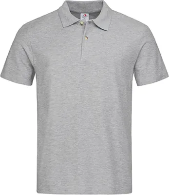 Immagine prodotto di Stedman ST3000 | Polo uomo-Piqué 100 - Colore: Grigio Heather - Taglia: 3XL