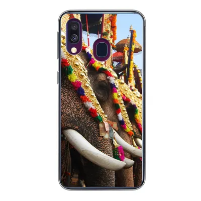 Produktbild von MuchoWow® Handyhülle Schutzhülle Hülle für Samsung Galaxy A40 Elefant - Parade - Tiere Silikon Softcase Handy Hülle - Handy-Tasche
