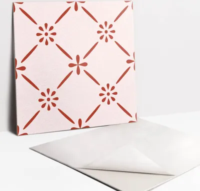 Produktbild von Fliesenaufkleber Set - 9 Stück Selbstklebende PVC Fliesen-Designs - Für Bad und Küche 30 x 30 - Zusammensetzung von Ornamenten