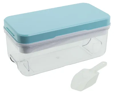 Produktbild von Eiswürfelbereiter mit Behälter & Schaufel Eiswürfelform Silikon Kunststoff