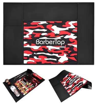 Productafbeelding van Antislip Kappers- en Barbiersmat 48x33cm - Voor gereedschap en accessoires