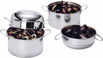 Produktbild von Muscheltopf, Serviertopf, Edelstahl 18/10, 2,5 Liter Inhalt