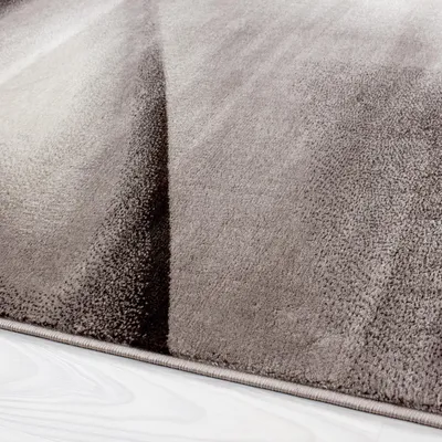 Produktbild von Kurzflor Teppich Matteo Läufer, Farbe: Braun, Größe:80x300 cm