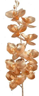 Obrázok produktu pre Clayre & Eef 5DF0038 Dekoratívna orchidea zlatej farby Umelý kvet 14x6x90 cm