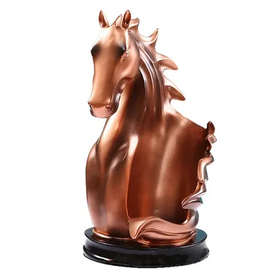 Produktbild von Weinkeller-Regal in Pferdestatue-Design, Tisch-Weinhalter für Zuhause und Küche, Dekorative Aufbewahrung
