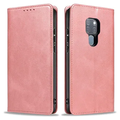 Produktbild von Handyhülle für Huawei Mate 20 Kunstleder Flip Cover Hülle Klapphülle Case Kartenfach Farbe: Rosa