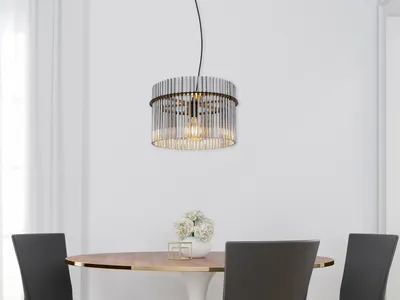 Produktbild von Globo Lighting Hängeleuchte Metall schwarz matt, 1x E27