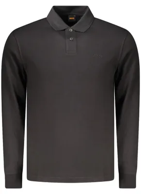 Produktbild von Boss orange poloshirt langarm schwarz Baumwolle
