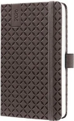 Image de sigel Calendrier de poche Jolie Flair 2026 similicuir A6 brun