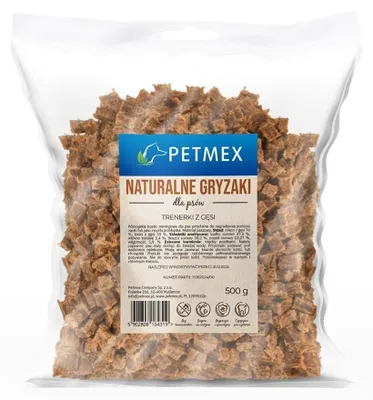 Zdjęcie produktu dla Przysmak dla psa PETMEX Mięsne trenerki z gęsi 500g