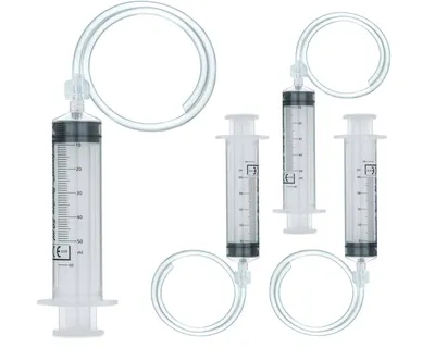 Produktbild von 4 Refillspritzen 50 ml mit Tintenansaugverlängerung im Set