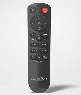 Obrázok produktu pre Superior SUPTBB002, TV, Bluetooth, Tlačidlá, Čierna