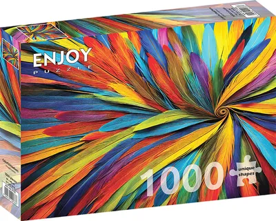 Image de Puzzle 1000 pièces Enjoy – Plumes colorées