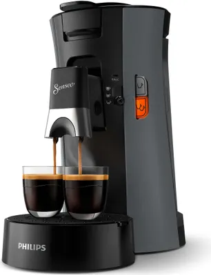 Produktbild von Philips Senseo® Select Kaffee Pad Maschine, 3 Kaffeespezialitäten, Crema Plus, Anthrazit (CSA230/50)