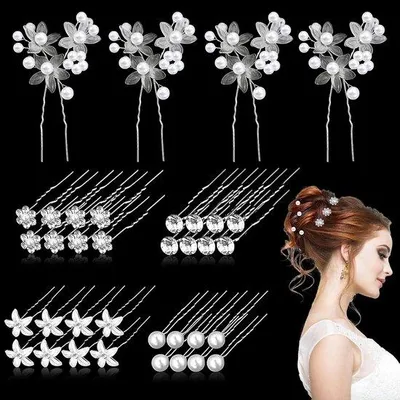 Produktbild von Famanu Haarschmuck Strass Haarnadeln - 36 Stück
