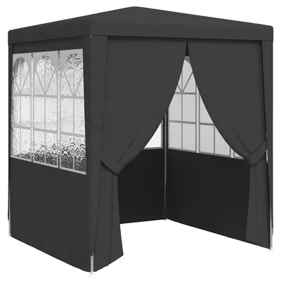 Immagine prodotto di Vidaxl -Partyzelt mit Seitenwänden Professional 90 g m² 2x2 m Anthrazit