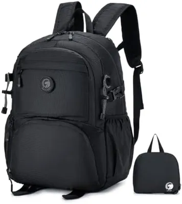 Produktbild von PromoHome® Faltbarer Handgepäck-Rucksack 40x30x20 cm 25L Ultraleichter Wasserdichter Reiserucksack Flugzeugkabine Geeignet für Transavia