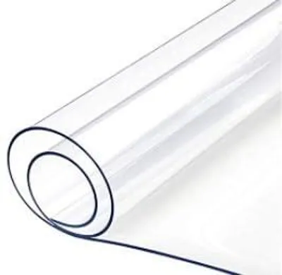 PVC-Tischfolie transparent 200x100 cm 2 mm wasserdicht