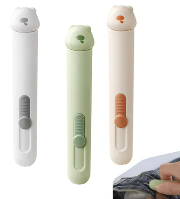 3er Set Nahttrenner mit Nadeleinfädler, 2-in-1, tragbar, für Handnähen
