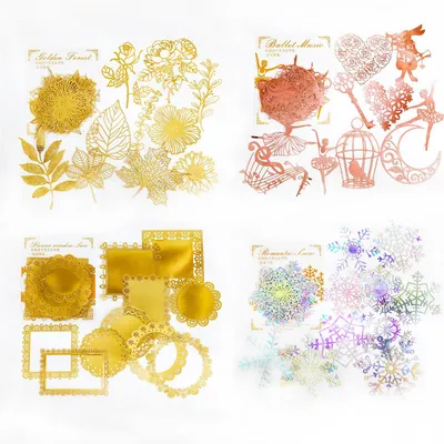 Scrapbooking Kantenpapier, 40 Stück, dekorativ, für DIY-Projekte
