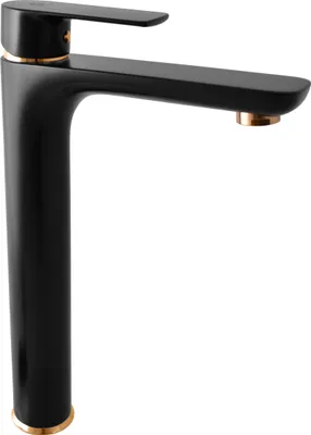 Immagine prodotto di VLTAVA - Miscelatore alto per lavabo senza scarico, nero opaco/oro VT430.0CMATZ, RAV Slezák