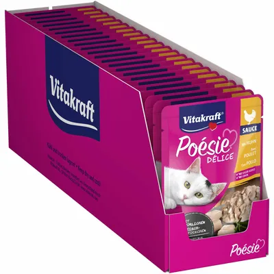 Produktbild von Vitakraft Poesie DELI SAUCE mit zartem Hühnchenfilet (85 g)