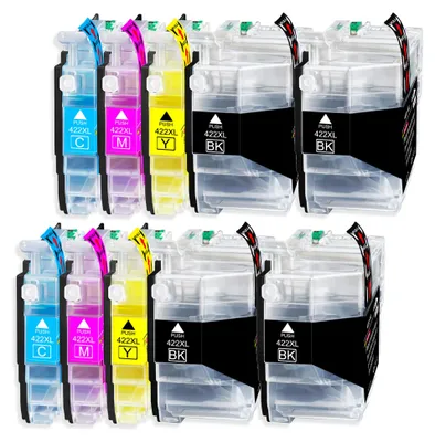 Produktbild von 10er Pack Druckerpatronen 422 422XL kompatibel mit MFC-J6540 J6540DW