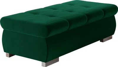 Produktbild von MIRJAN24 Polsterhocker Orkan Groß, Moderne Sitzhocker vom Hersteller, Holzkonstruktion, 120x60x39 cm (Farbe: Magic Velvet 2225)