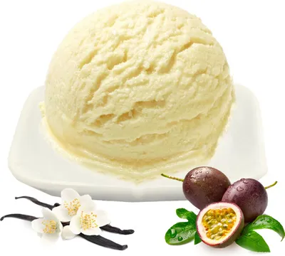 Produktbild von Vanille Maracuja Low Carb Eis Pulver Vegan Zucker-, laktosefrei 10 kg