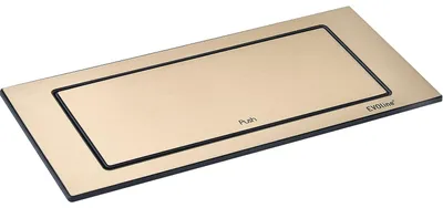 Produktbild von EVOline Backflip Steckdose - versenkbare Steckdose 2 fach mit USB-C Charger, Kunststoff / Messing-Effekt