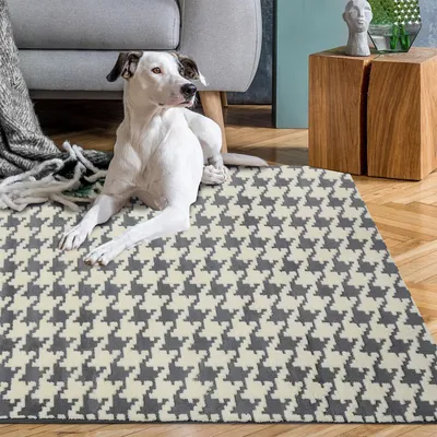 Produktbild von Tutumi Teppich 3D Pepitka 140X200 Grey