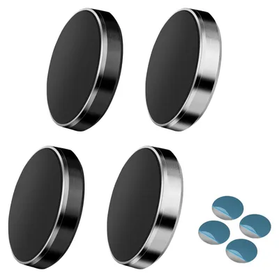 Magnetische Telefonhalter 4 Stück für Auto, schwarz/silber
