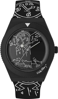 Produktbild von Herrenuhr Timex Q X KEITH HARING SPECIAL EDT. Schwarz (Ø 38 mm)