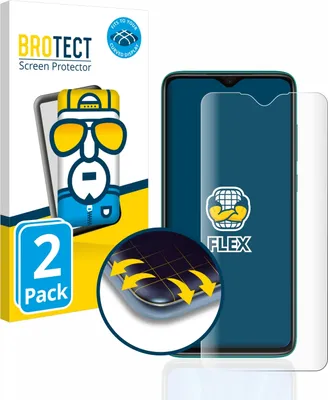 Produktbild von 2x BROTECT Fullscreen Schutzfolie für Xiaomi Redmi Note 8 Pro Displayschutz Folie Fullcover Klar Transparent
