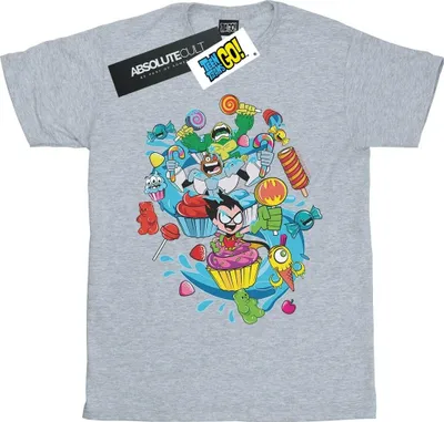 Produktbild von DC Comics - "Teen Titans Go Candy Mania" T-Shirt für Damen BI46741 (3XL) (Grau)