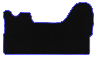 Obrázok produktu pre Velúrové autokoberce pre: Iveco Daily III 1999-2006 (úžitkový) – sada 4 ks, čierno-modré, na mieru – Wielganizator CARLUX