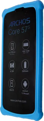 Immagine prodotto di caseroxx custodia protettiva in TPU compatibile con Archos Core 57s, custodia in gomma per cellulare blu chiaro