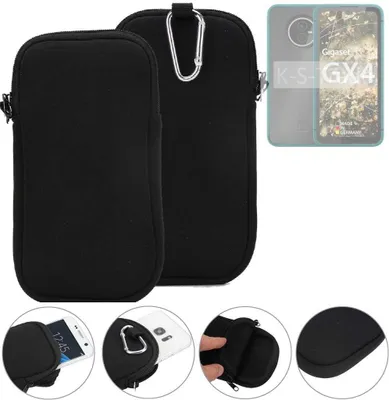 Produktbild von K-S-Trade Neopren-Hülle Handyhülle kompatibel mit Gigaset GX4 Schutzhülle Neoprenhülle Sleeve Schutz-Hülle Gürtel Tasche Case Holster
