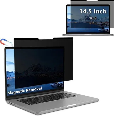 Produktbild von Famanu Magnetischer Monitor - Datenschutzfilter - Blendschutz - Display-Schutz für Computer und Desktop - 14,5 Zoll