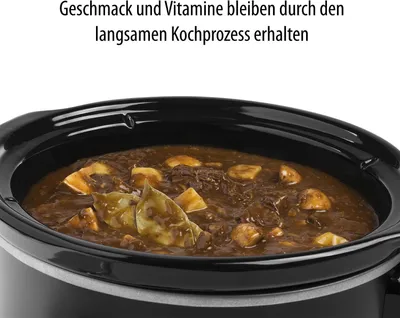Produktbild von Tristar | VS-3915 | Schongarer | 180 W | 3,5 L | Anzahl Programme: 3 | Schwarz